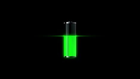 Glass-battery-charging-level-green-light-indicator